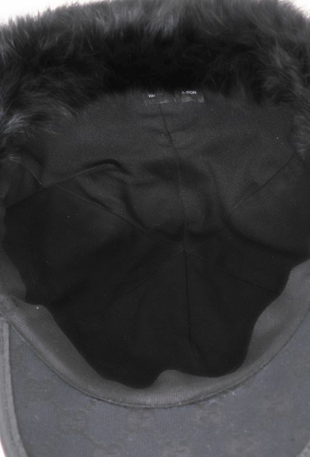 Gucci Rabbit Fur Monogram Cap - 6