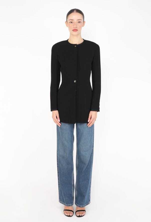 Chanel TIMELESS 1994 Tailored 'CC' Smoking Jacket - 2