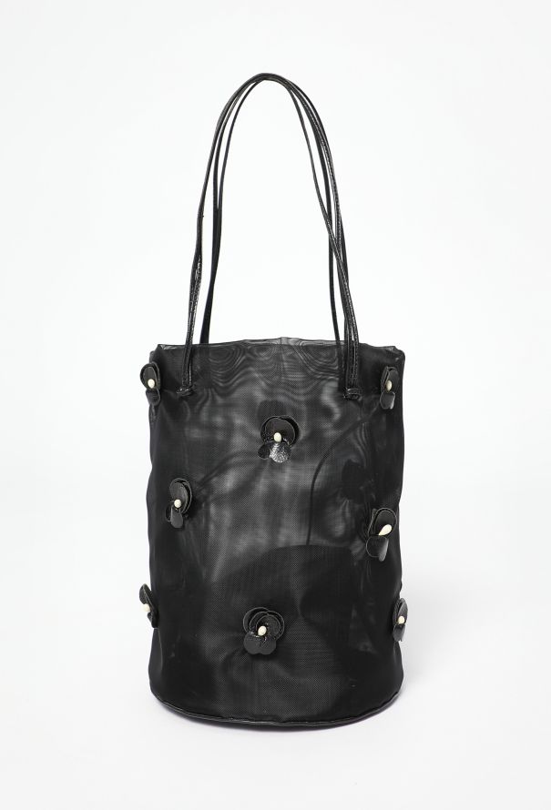 Prada Floral Mesh Bucket Bag - 1