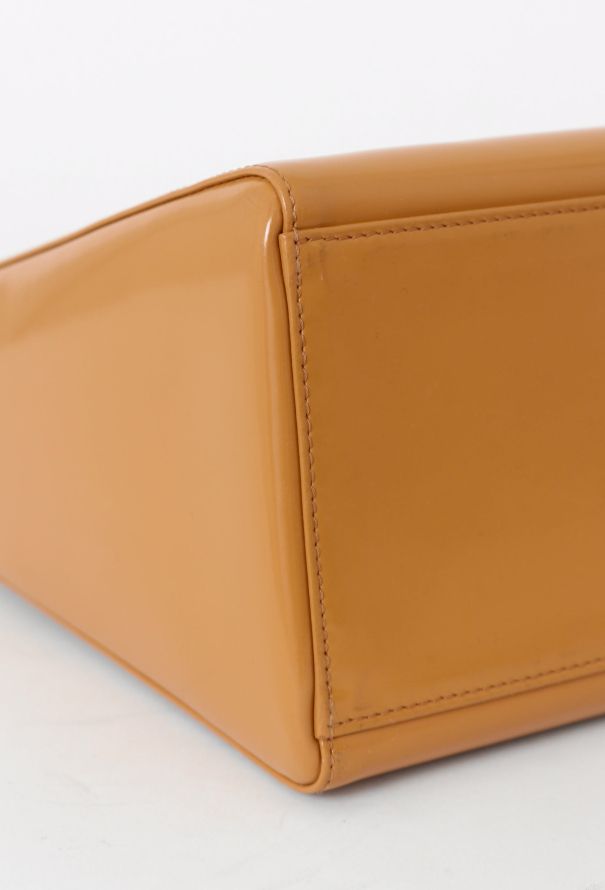Dior Camel Patent Medium Lady Dior - 8