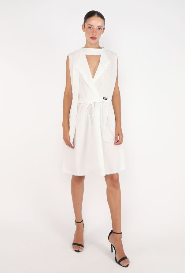 Miu Miu Cotton Lavallière Dress, S/S 2025 - 1