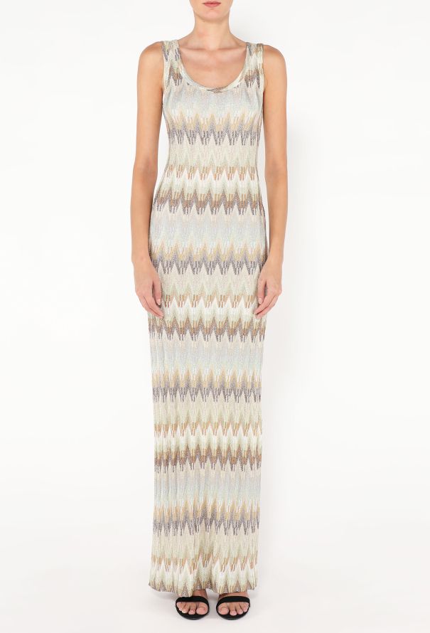 Missoni 2024 Chevron Lamé Maxi Dress - 3