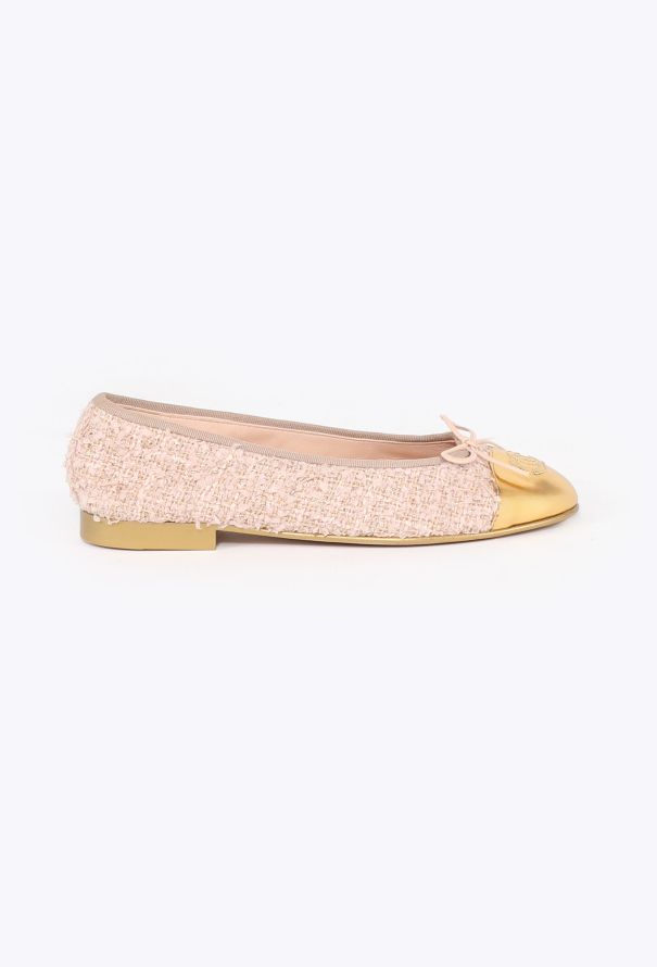Chanel Tweed Cap-Toe Ballerinas, 2023 - 1