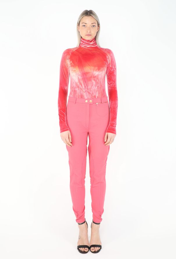 Gucci 1994 Crushed Velvet Bodysuit Ensemble - 2