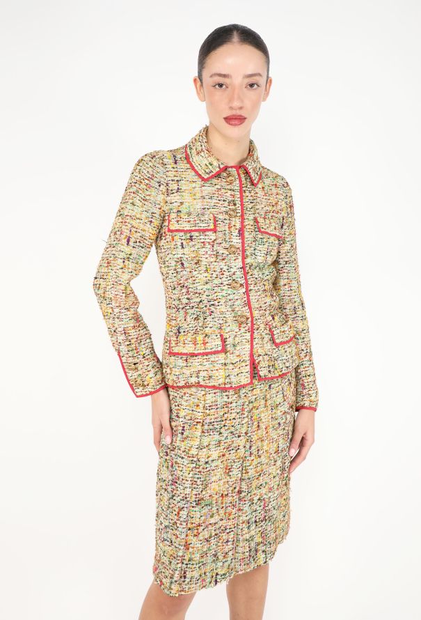 Chanel Early '70s Haute Couture Tweed Ensemble - 1