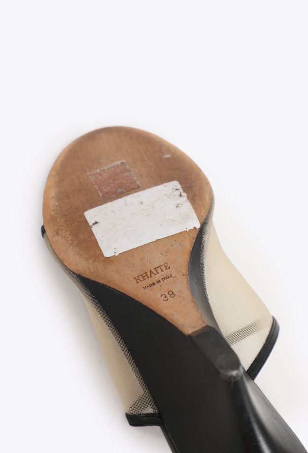 Khaite 2021 Marion Mesh Wedge Mules - 5