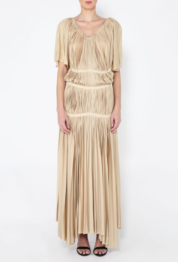 Prada Rare F/W 2002 Silk Pleated Gown - 4