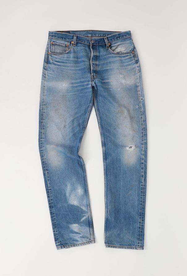 Men's Vintage '90s Levi's Washed Distressed 501 Jeans - 1