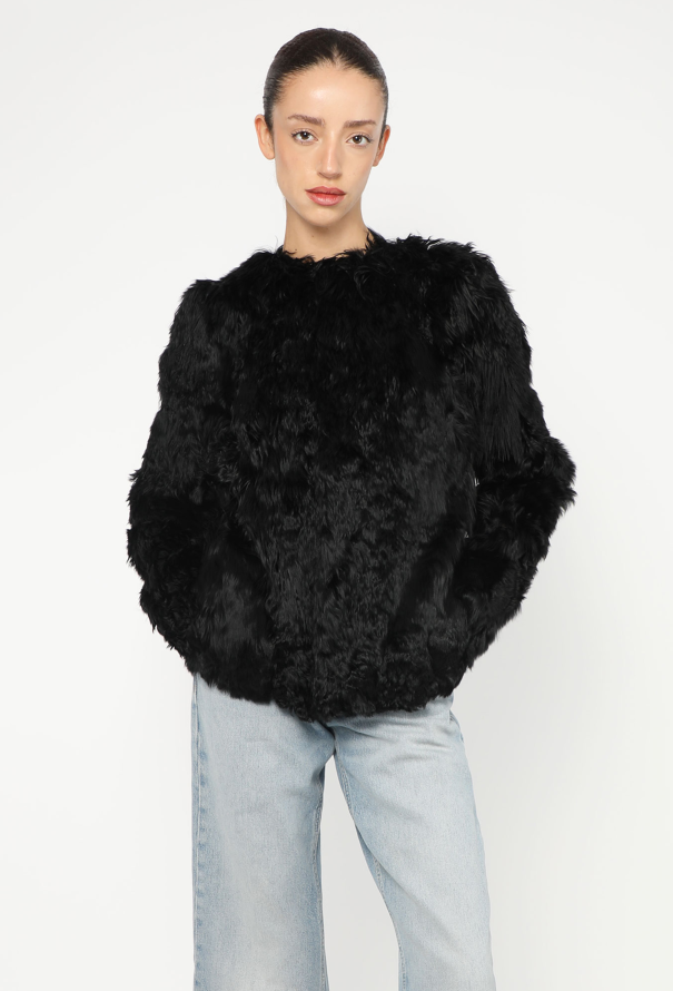 Saint Laurent 2013 Alpaca Fur Jacket - 2