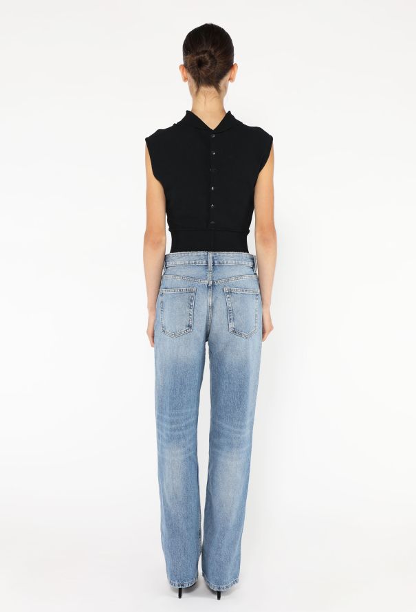 Alaïa S/S 1989 Collared Jersey Bodysuit - 5 Alaïa S/S 1989 Collared Jersey Bodysuit - 5