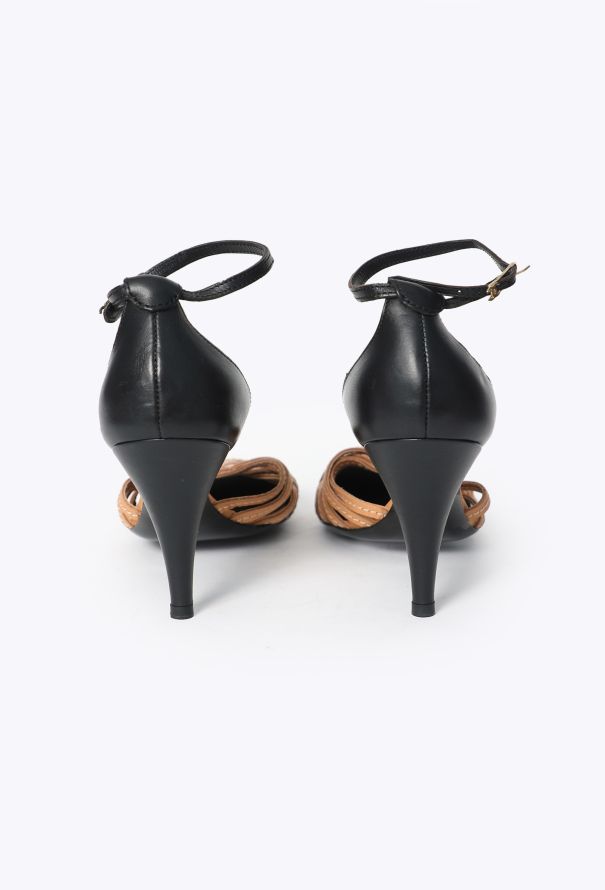 Chanel Bicolor Braided Leather Sandals - 5