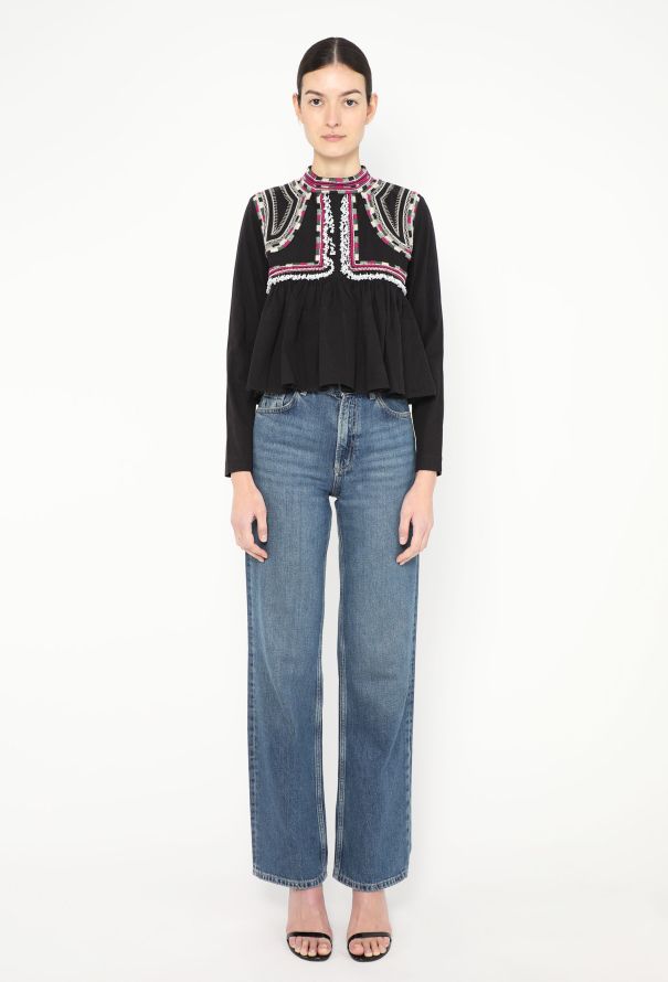 Isabel Marant S/S 2016 Embroidered Cotton Top - 3 Isabel Marant S/S 2016 Embroidered Cotton Top - 3