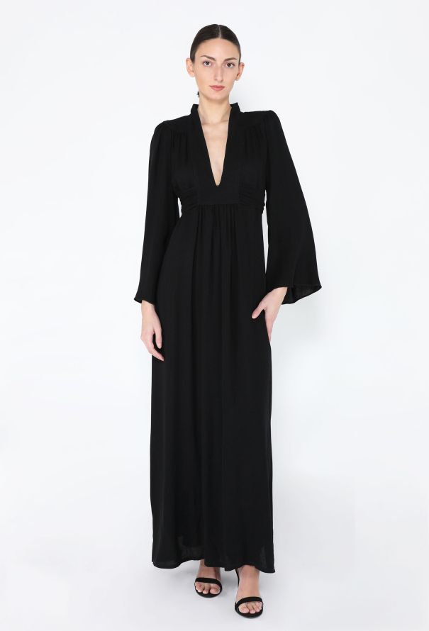 Ossie Clark '70s Plunging Crêpe Dress - 2