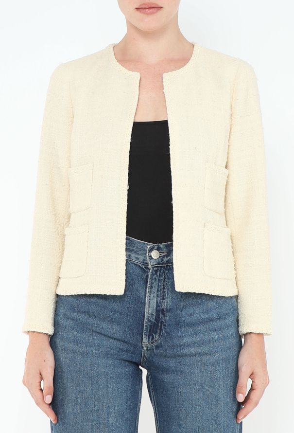 Chanel Bouclé Trim Tweed Jacket - 1