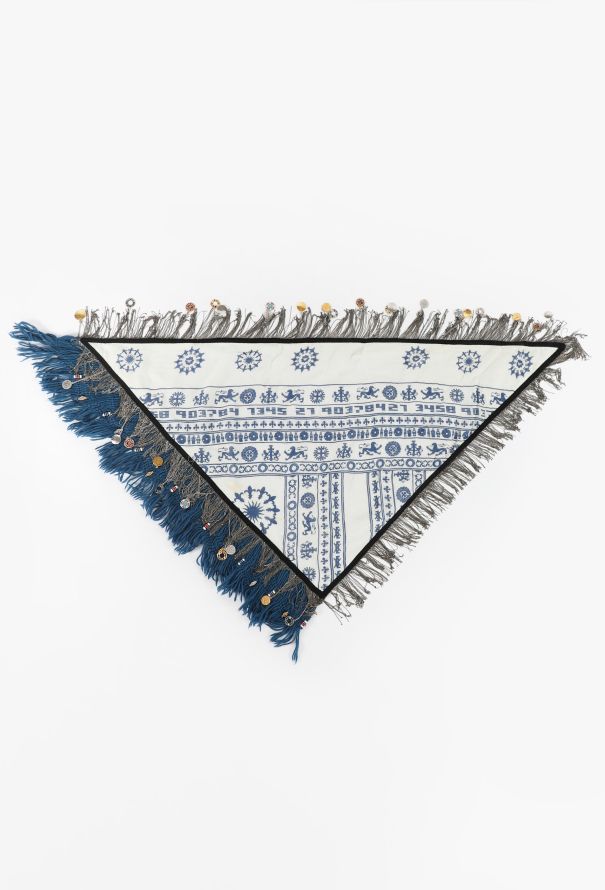 Balenciaga F/W 2007 Fringed Coin Scarf - 1