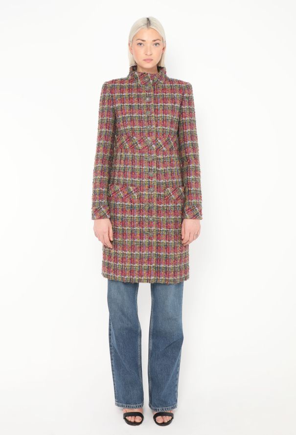 Chanel F/W 2022 Lesage Tweed Gripoix Coat - 1