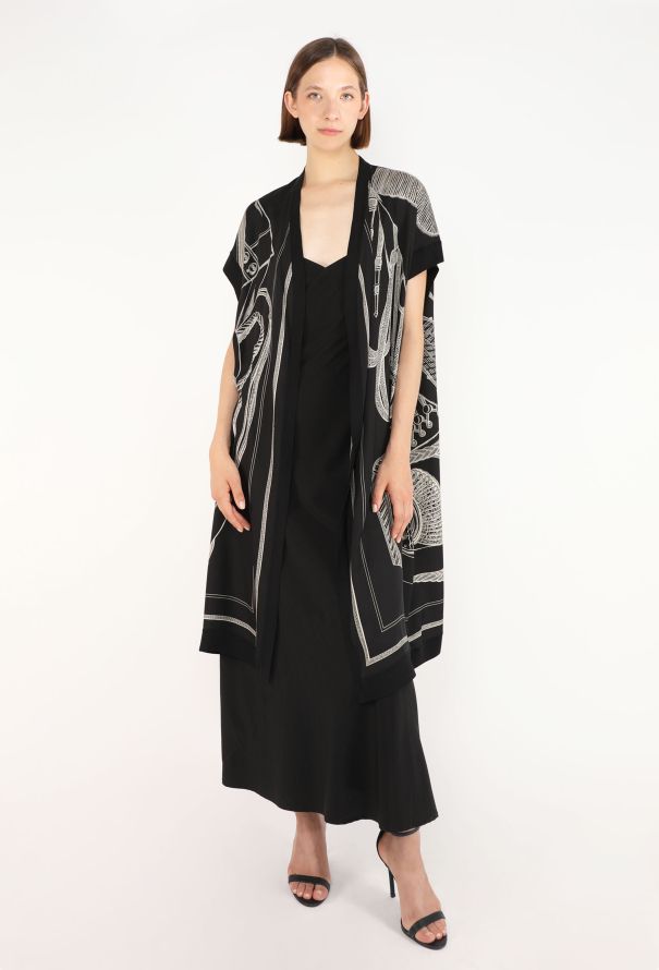Hermès 'Zouaves et Dragons Finesse' Silk Kaftan, 2021 - 1
