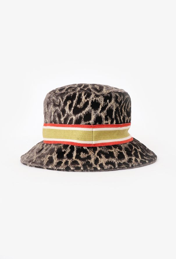 Dior 2021 Velvet Leopard Bucket Hat - 3 Dior 2021 Velvet Leopard Bucket Hat - 3
