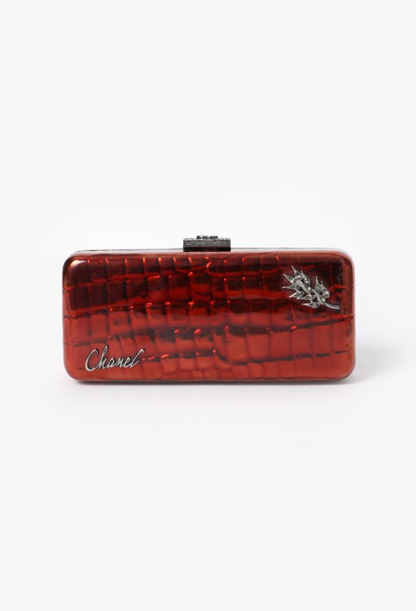 Chanel Limited Edition Resin & Crystal Minaudière Chain Clutch - 1