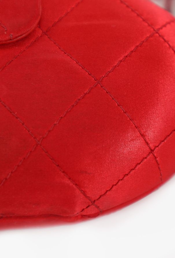 Chanel Quilted Satin Clutch, 1990s - 10