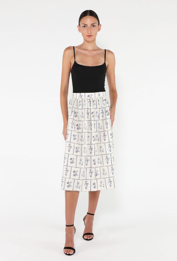 Khaite 2020 Remy Floral Skirt - 1