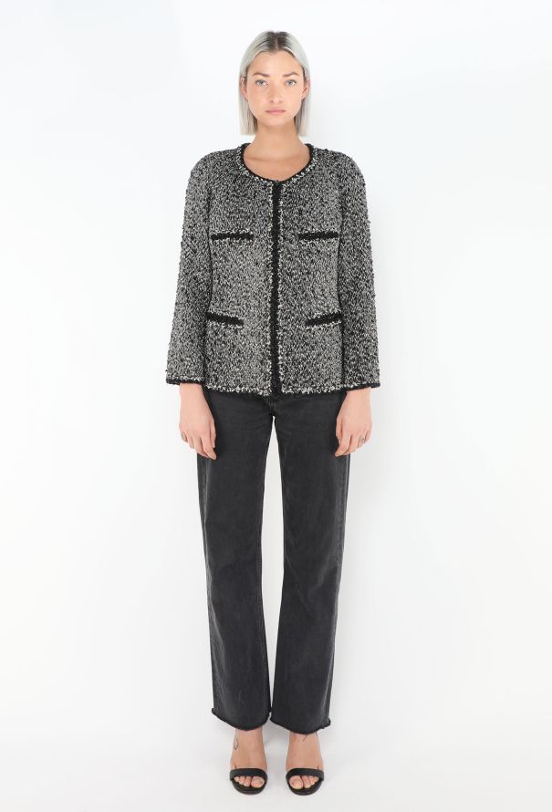 Chanel 2011 Braided Trim Tweed Jacket - 2