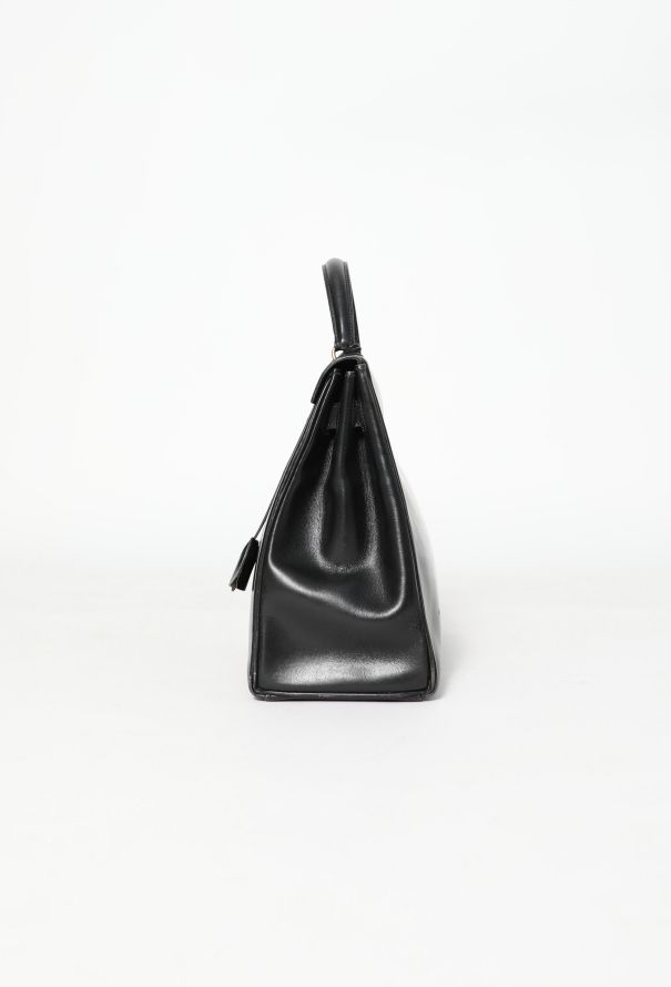 Hermès '70s Black Box Kelly Retourné 32 - 6