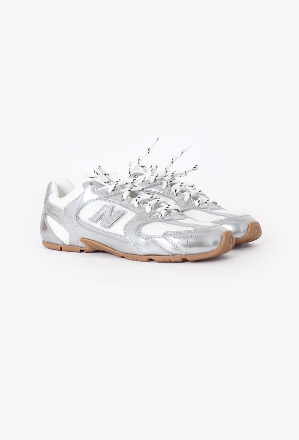 Miu Miu Miu Miu x New Balance White Metallic SL Sneakers – 2024 - 4