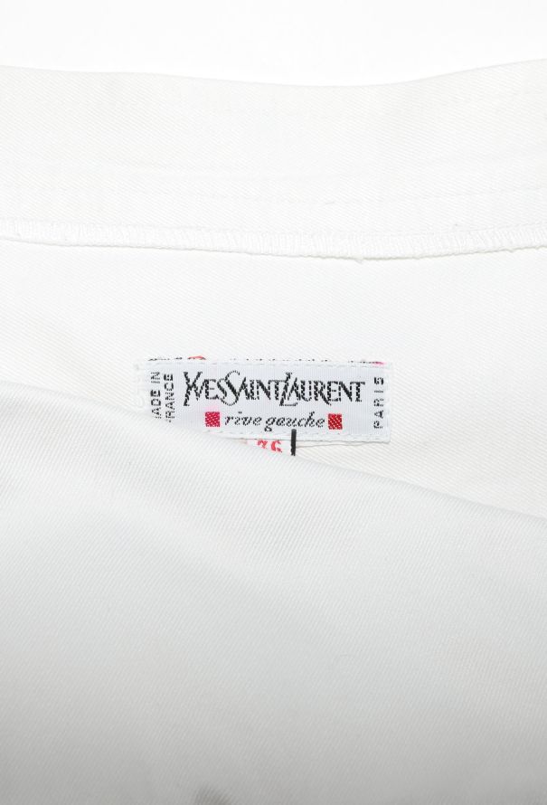 Saint Laurent Vintage Flared Cotton Skirt - 6