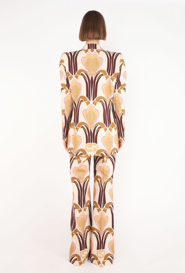 Gucci Art Nouveau Printed Suit, Pre-Fall 2022 - 9