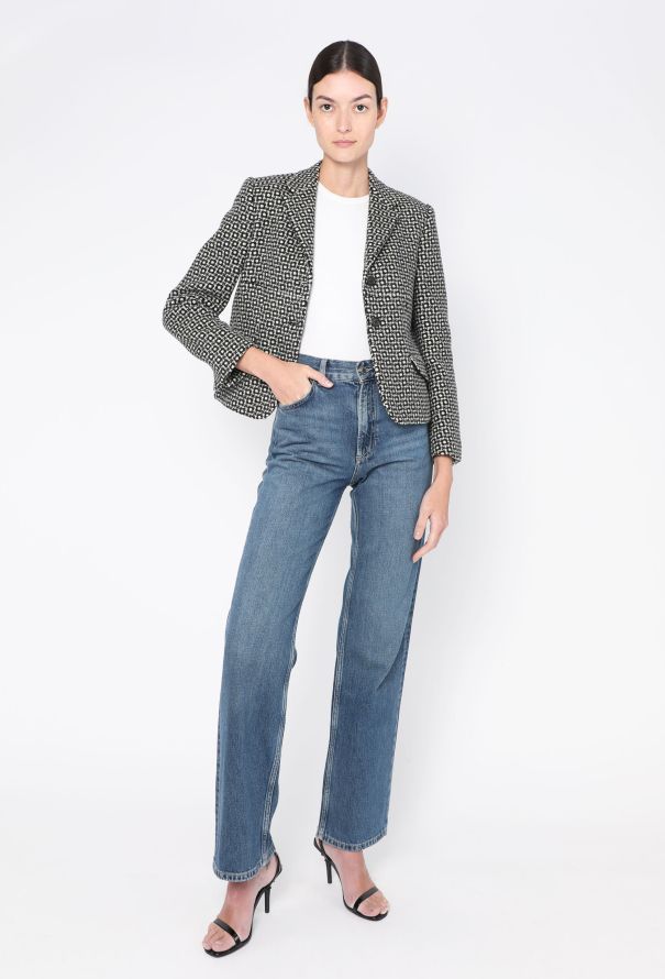 Miu Miu 2009 Bicolor Alpaca Blazer - 2