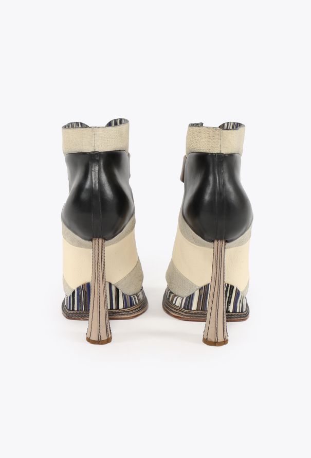 Balenciaga S/S 2010 Tonal Leather Boots - 5