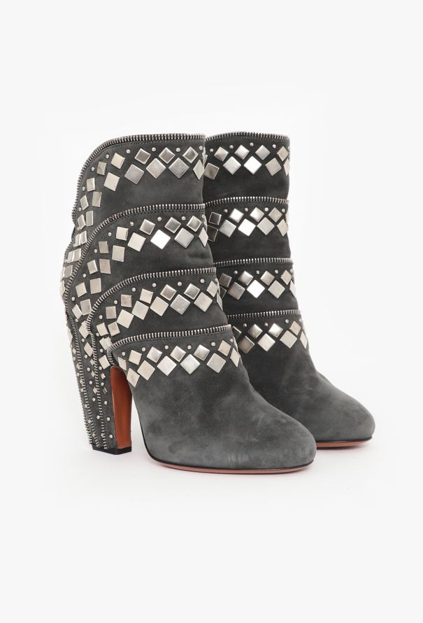Alaïa F/W 2011 Studded Suede Boots - 3 Alaïa F/W 2011 Studded Suede Boots - 3