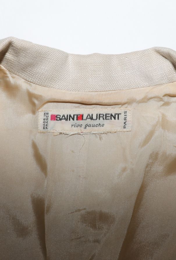 Saint Laurent Saharan Linen Dress, Early 1970s - 5