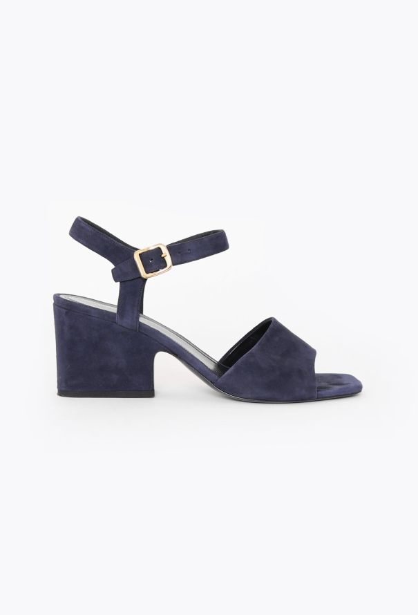 Céline Navy Suede Sandals - 1