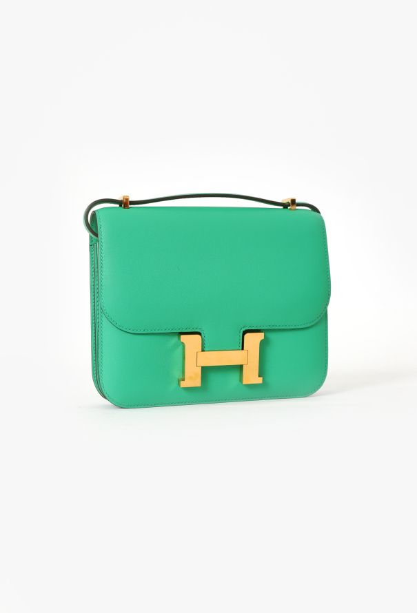 Hermès Menthe Swift Mini Constance III - 3