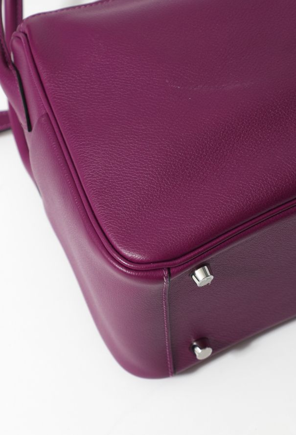 Hermès - Hermès Lindy 26 Evercolor Leather Handbag-Anemone Silver Hardware