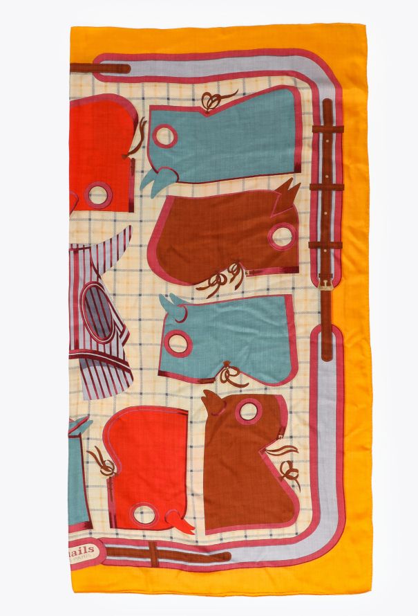 Hermès 'Camails' 140cm Cashmere Scarf - 1