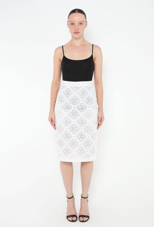 Alexander McQueen 2019 Crochet Lace Skirt - 1
