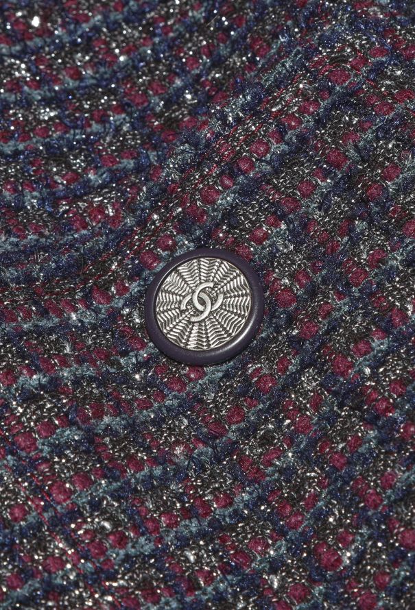 Chanel Fall 2014 'CC' Collarless Tweed Coat - 8