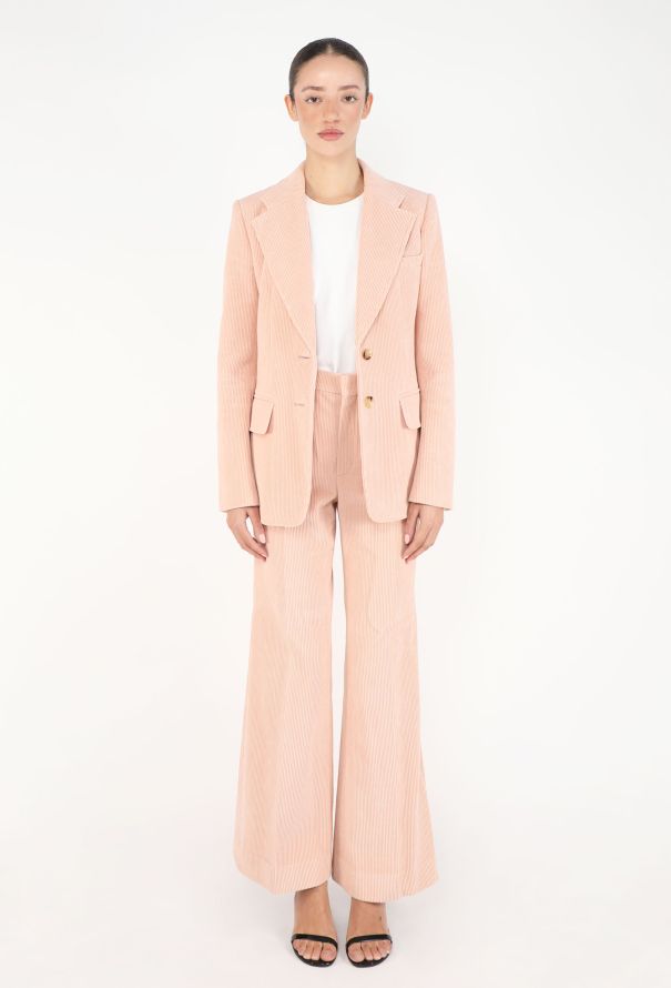 Chloé Pre-Fall 2023 Flared Corduroy Suit - 3