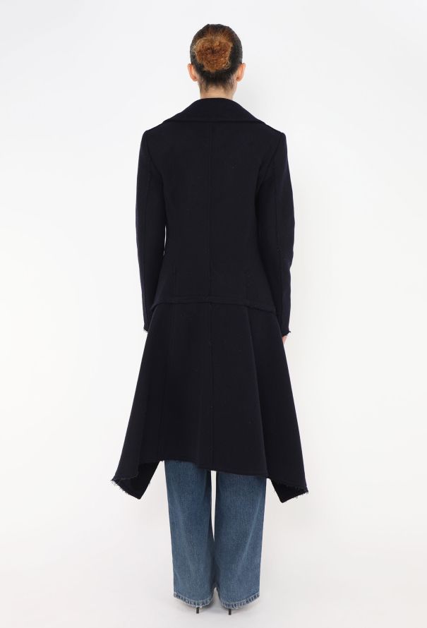 Céline F/W 2010 Frayed Cutaway Coat - 6