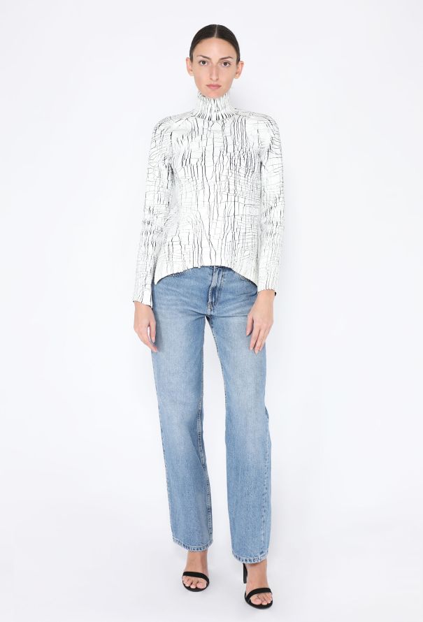 Balenciaga F/W 2013 Painted Turtleneck Sweater - 3