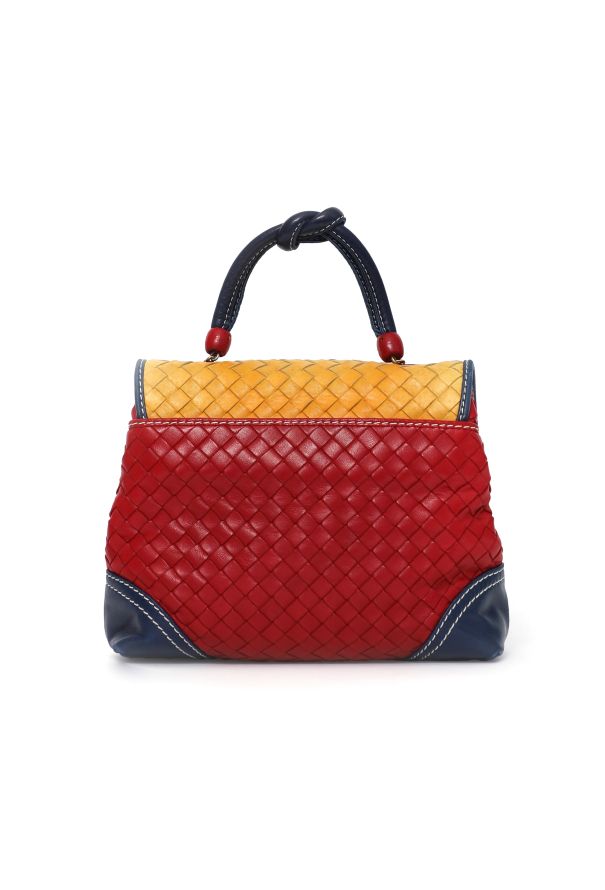 Bottega Veneta Vintage Tricolor Intrecciato Crossbody Bag - 5