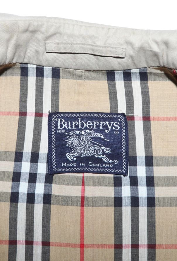 Burberry Vintage Gabardine Belted Trench - 8