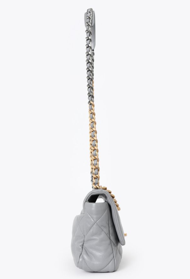 Chanel Grey 19 Medium Flap Bag - 4