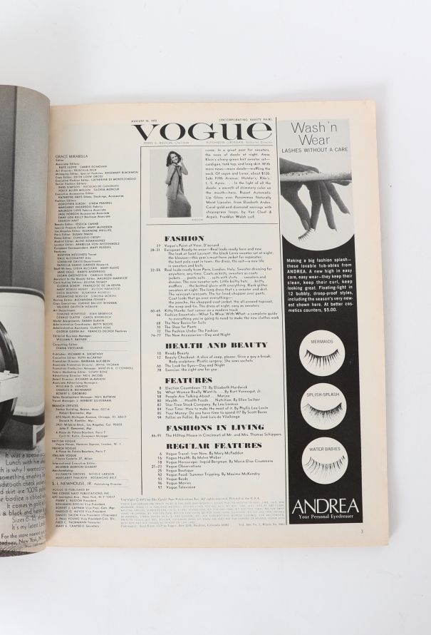 VOGUE Rare US 1972 Richard Avedon Set - 6 VOGUE Rare US 1972 Richard Avedon Set - 6