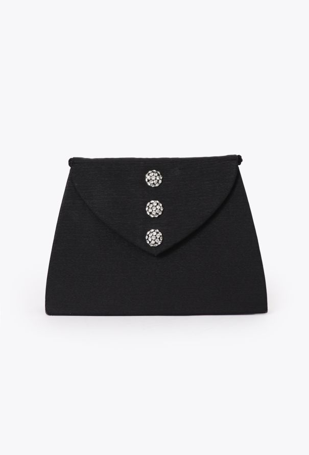 Saint Laurent '80s Black Couture Clutch - 2