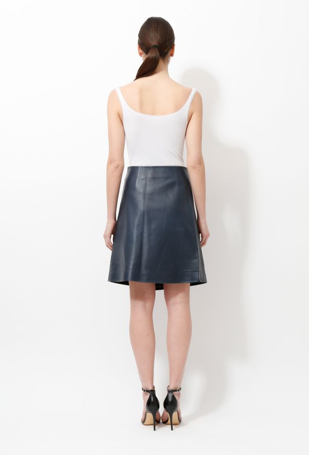 Louis Vuitton Monogram Denim Mini Wrap Skirt, Grey, 40