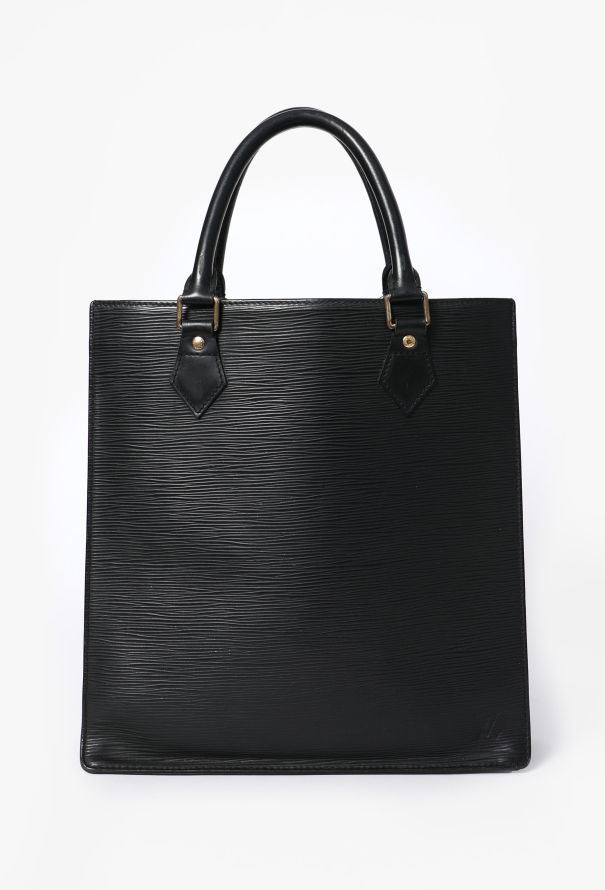 Louis Vuitton Vintage Black Epi Sac Plat - 1